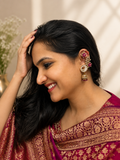 Rosy Earcuffus with Jhumka