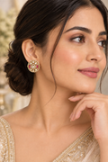 Pink Gulnaar Kundan Studs