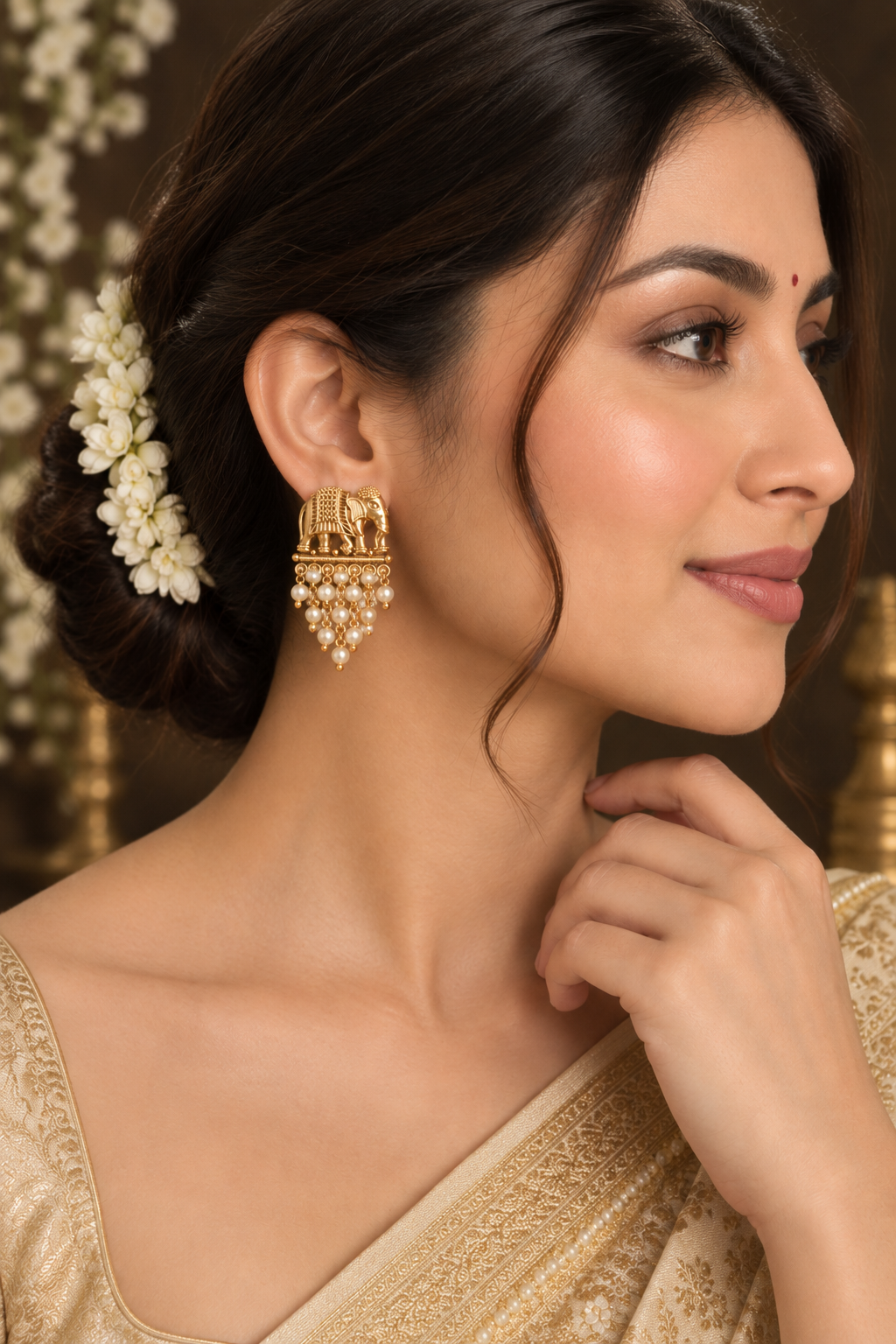 Rajgaj Pearl Earrings