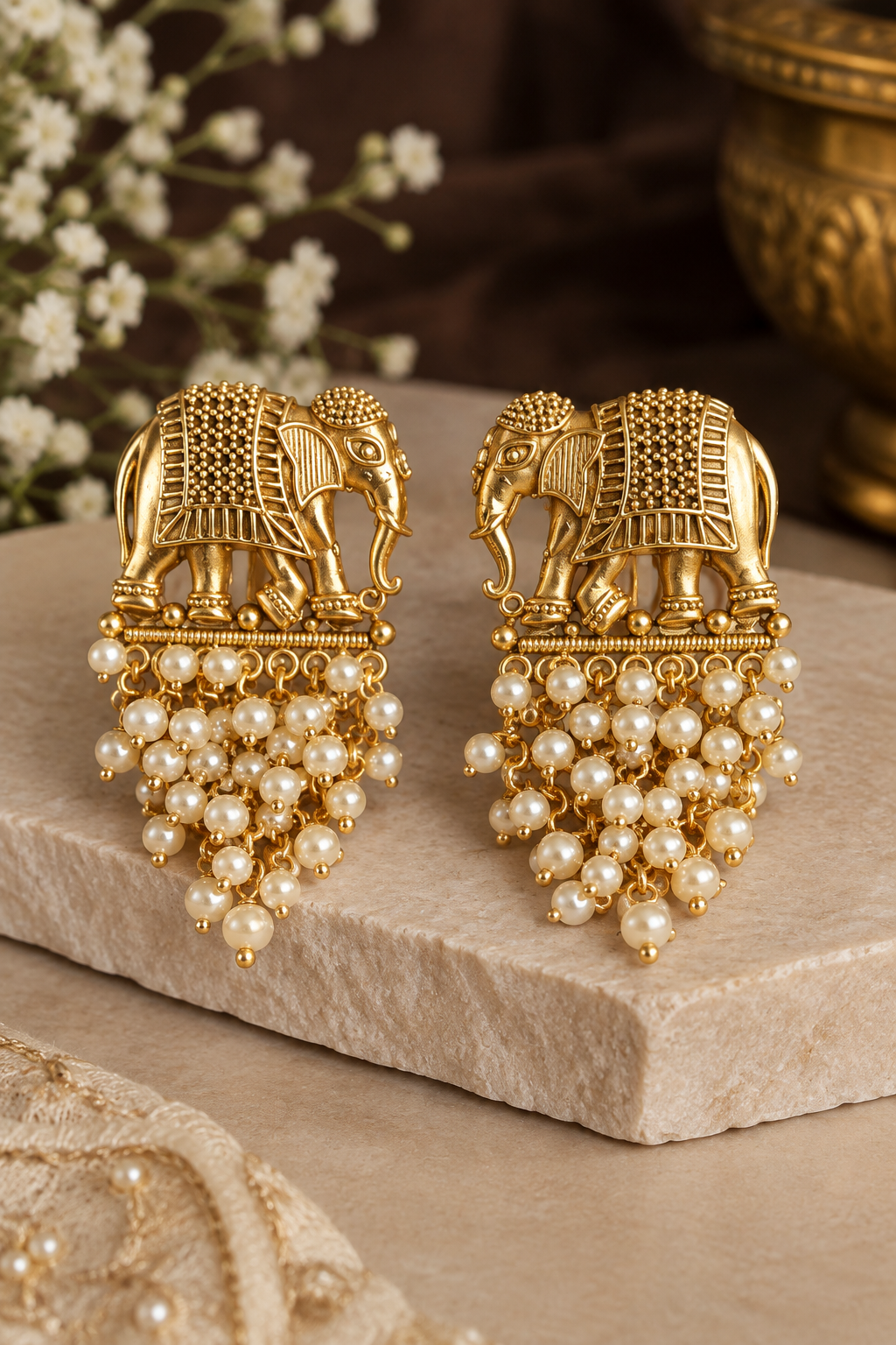 Rajgaj Pearl Earrings