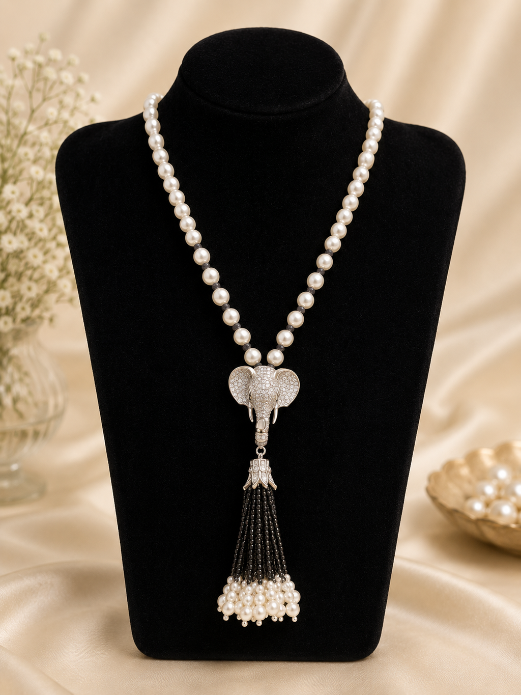 The Elephant motif mala